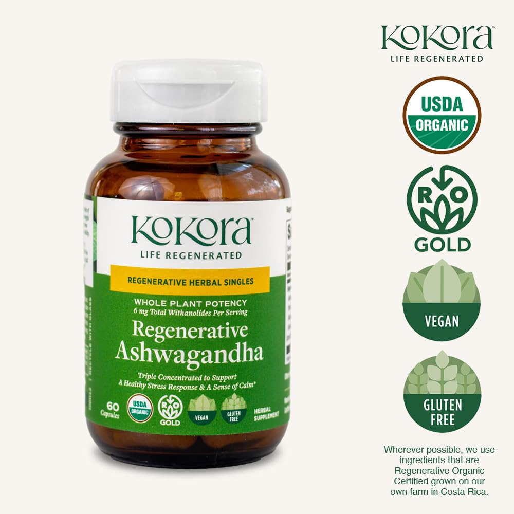 kokora Regenerative Ashwagandha Capsules 60 Count