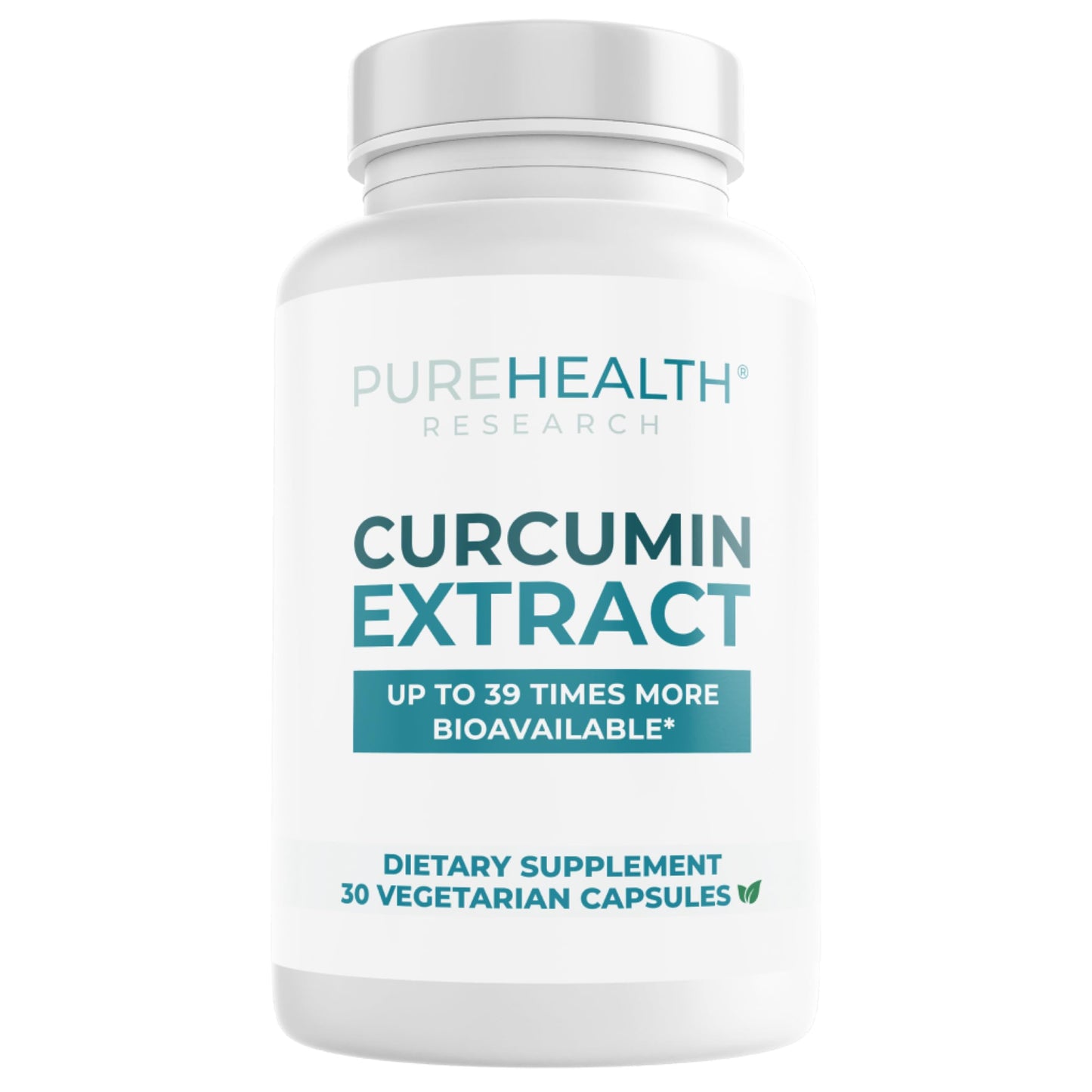 PUREHEALTH RESEARCH Curcumin Extract High Absorption Turmeric Supplement Capsule, 30 Capsules