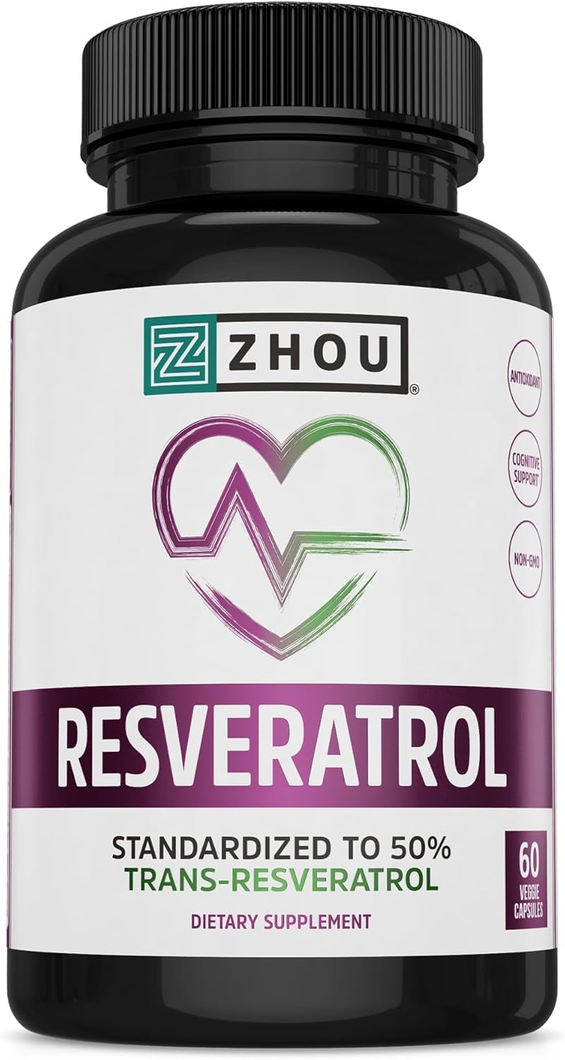 ZHOU Resveratrol Supplement Capsule 60