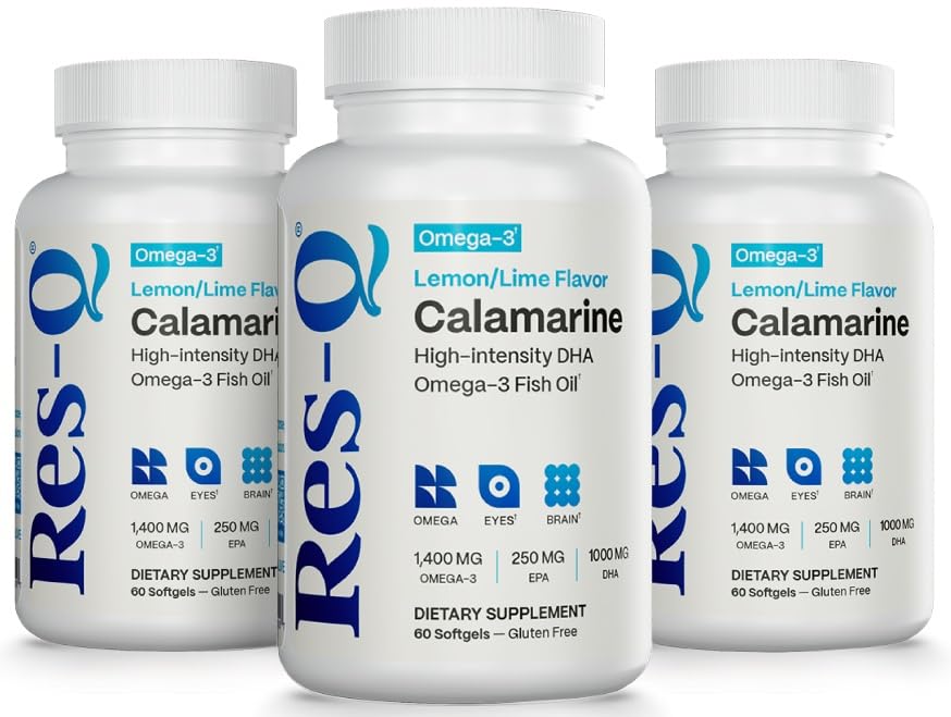 Res-Q Calamarine DHA Omega-3 Fish Oil Capsules, 60 Capsules