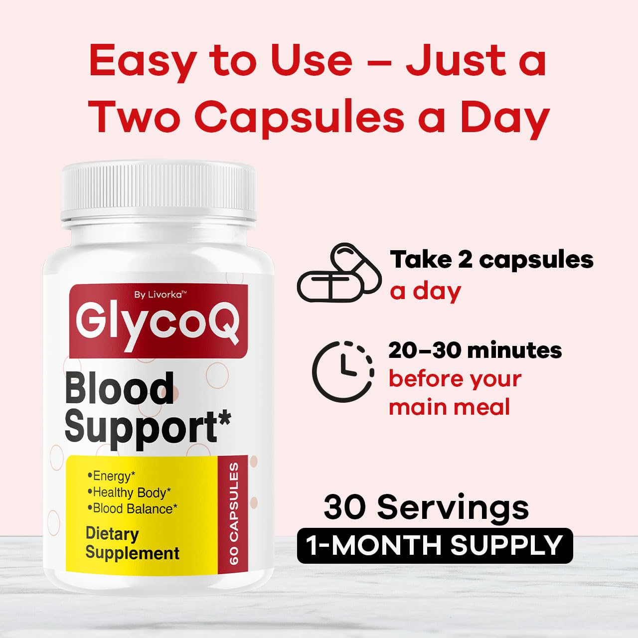 LIVORKA GlycoQ Capsules 300 Capsules