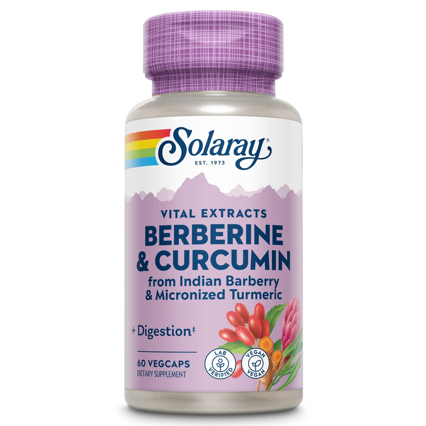 Solaray Berberine & Curcumin Capsules, 60 Count