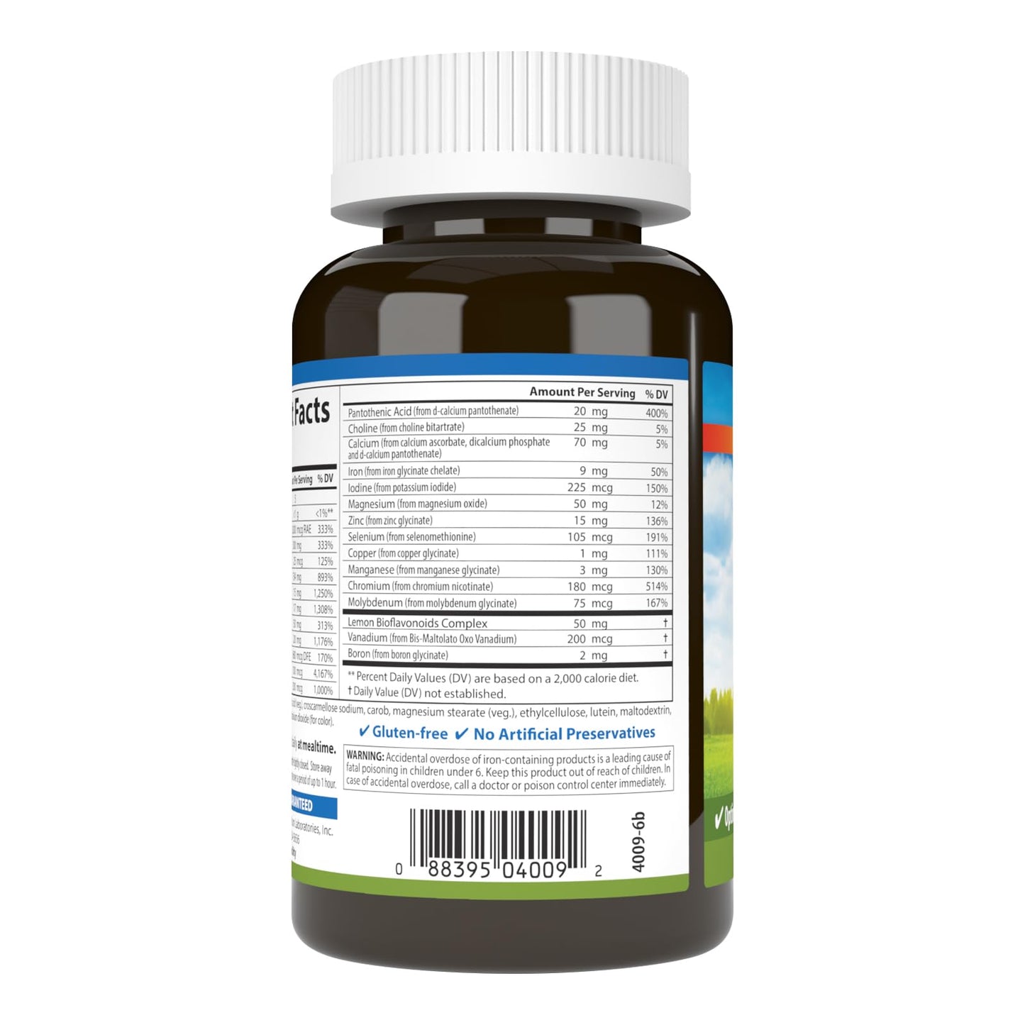 Carlson Super 1 Daily, Vegetarian Multiple Formula Tablet, 60 Tablets