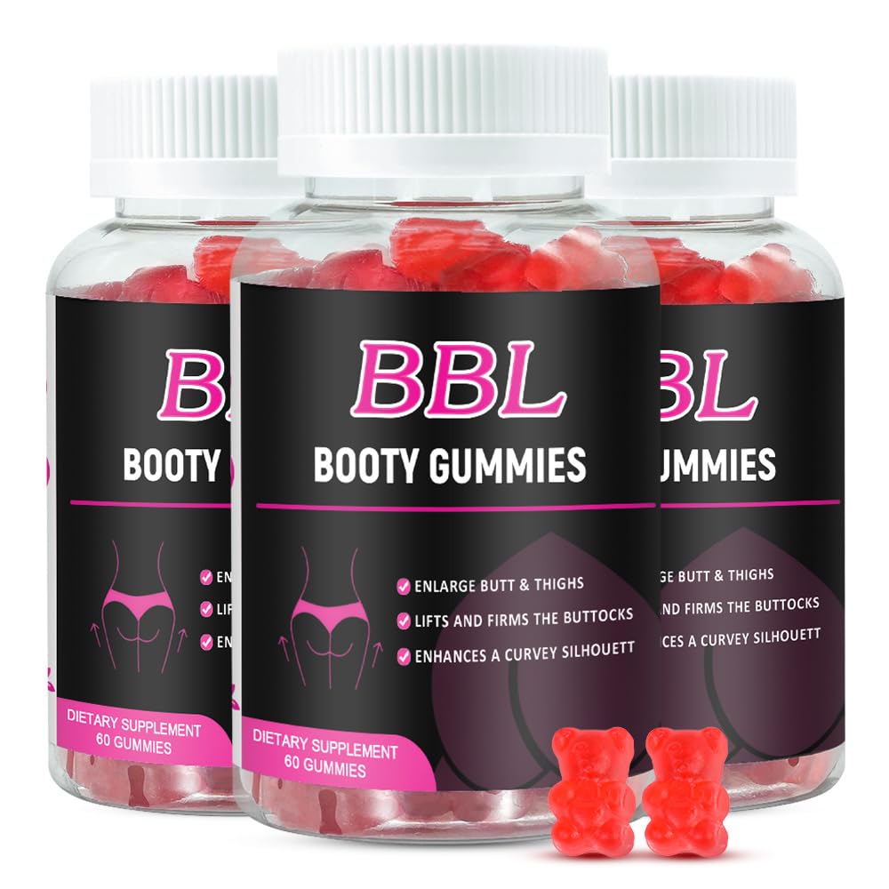 Aromlife BBL Gummies for Women Bear-Shape Booty Gummies, Gummy, 60 Count