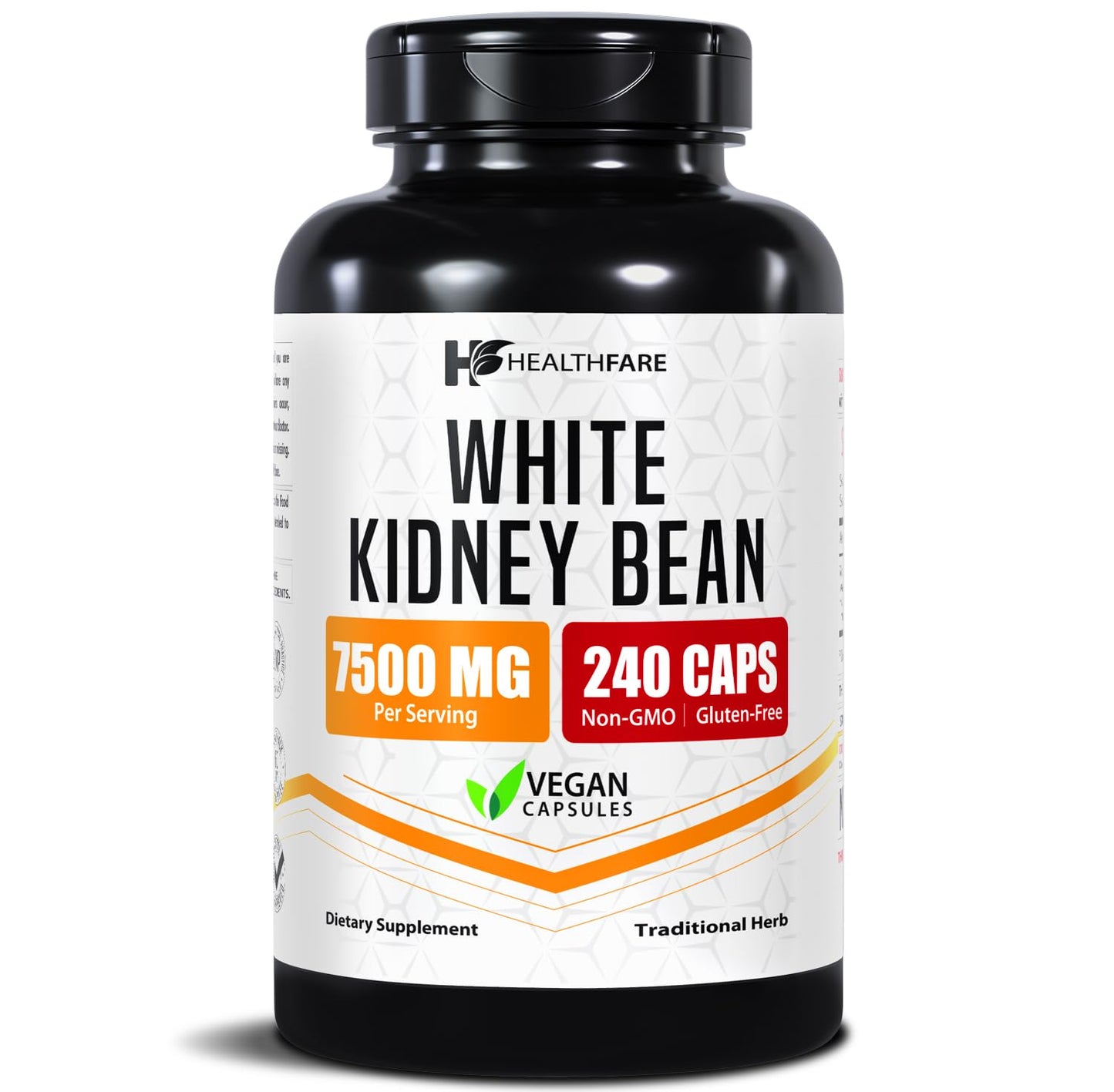 Healthfare White Kidney Bean Extract Capsules 240 Count