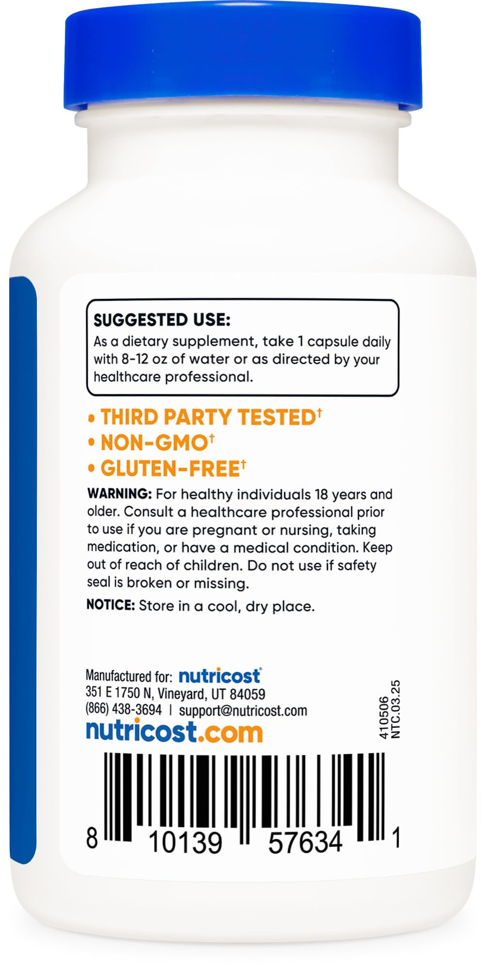 Nutricost Red Clover Blossoms Supplement Capsule 120 Count