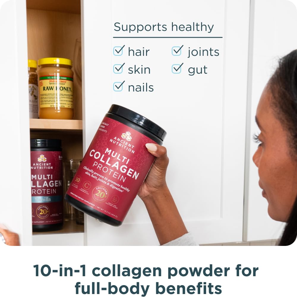 Ancient Nutrition Hydrolyzed Multi Collagen Peptides Powder, 14.3 oz