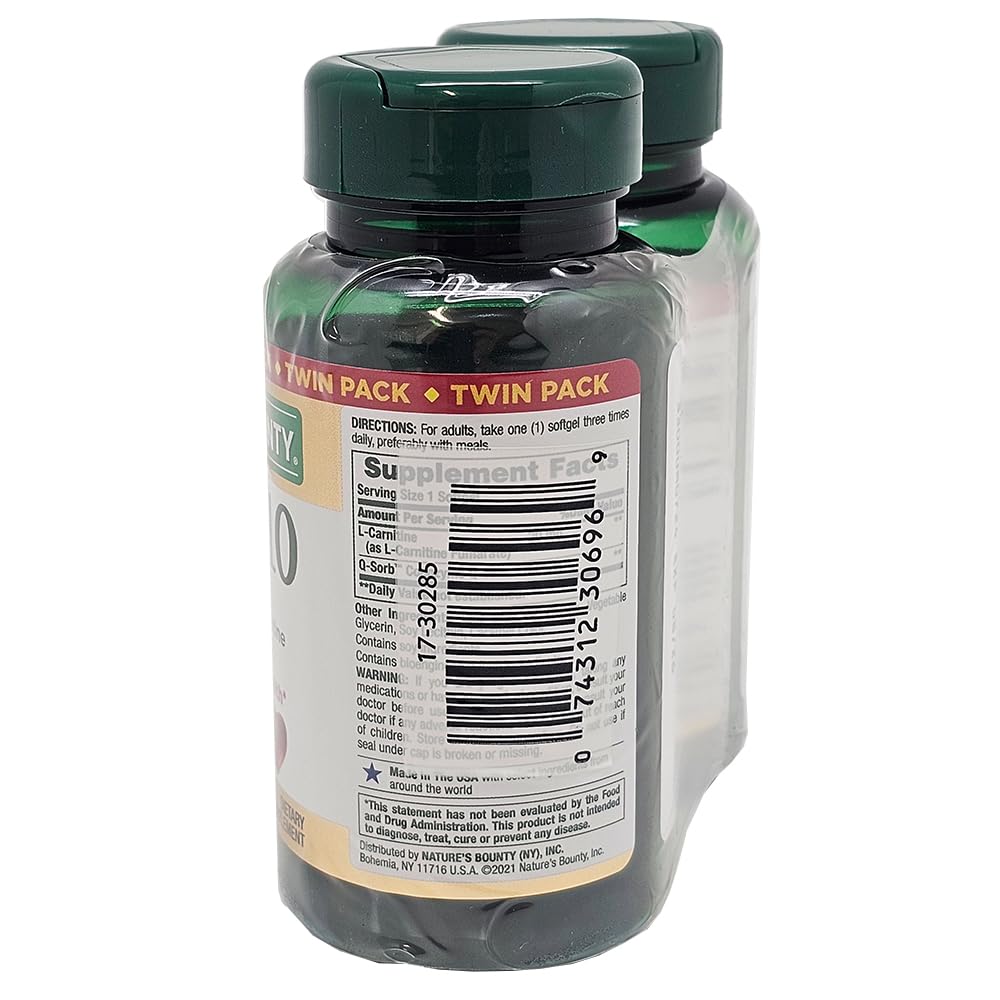 Nature's Bounty CoQ10 100mg Capsules, 120 Count