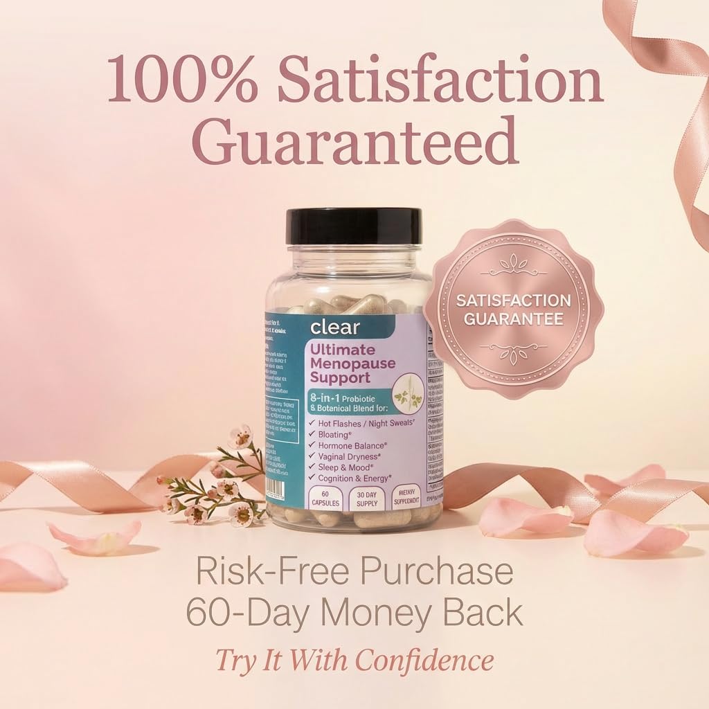 Clear Probiotics Menopause Support for Women 60 Capsules
