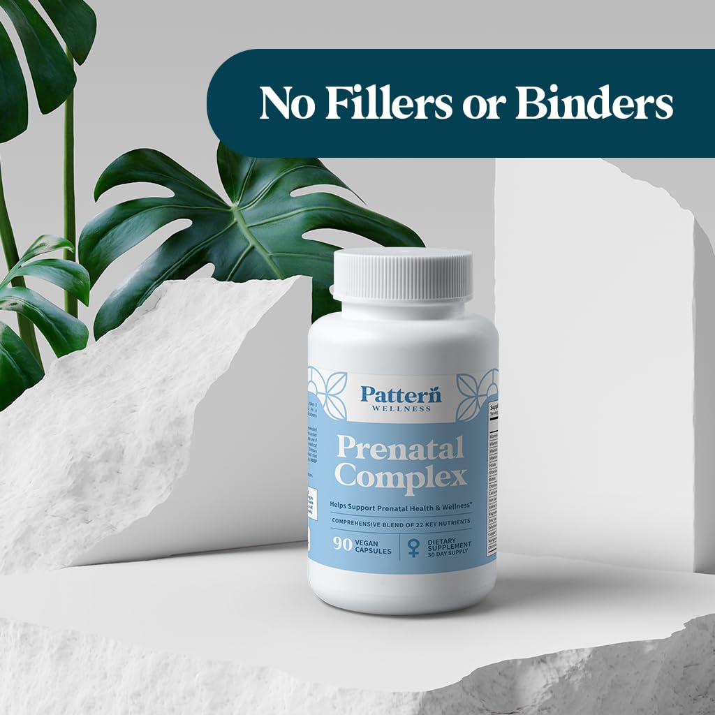 Pattern Wellness Prenatal Complex Supplement for Women 90 Capsules