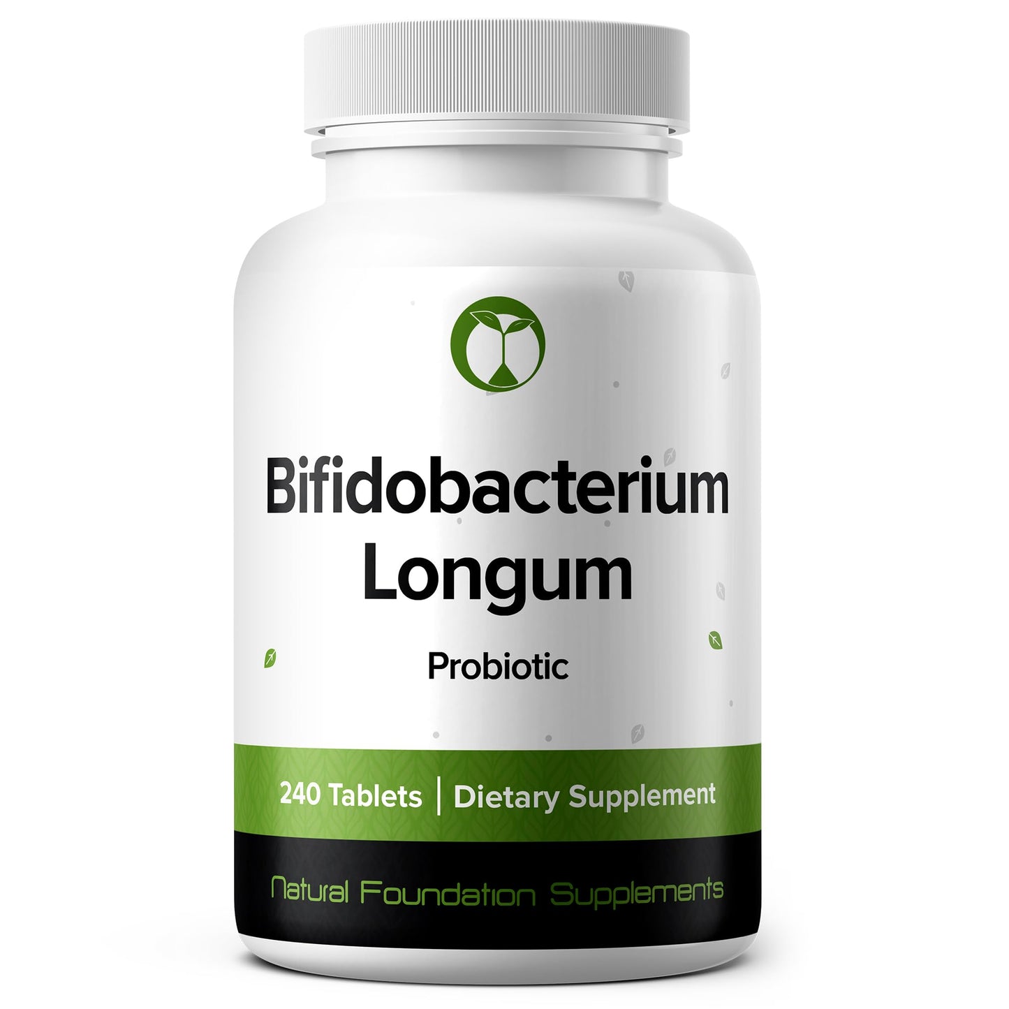 Natural Foundation Supplements Bifidobacterium Longum Probiotic Tablets 240