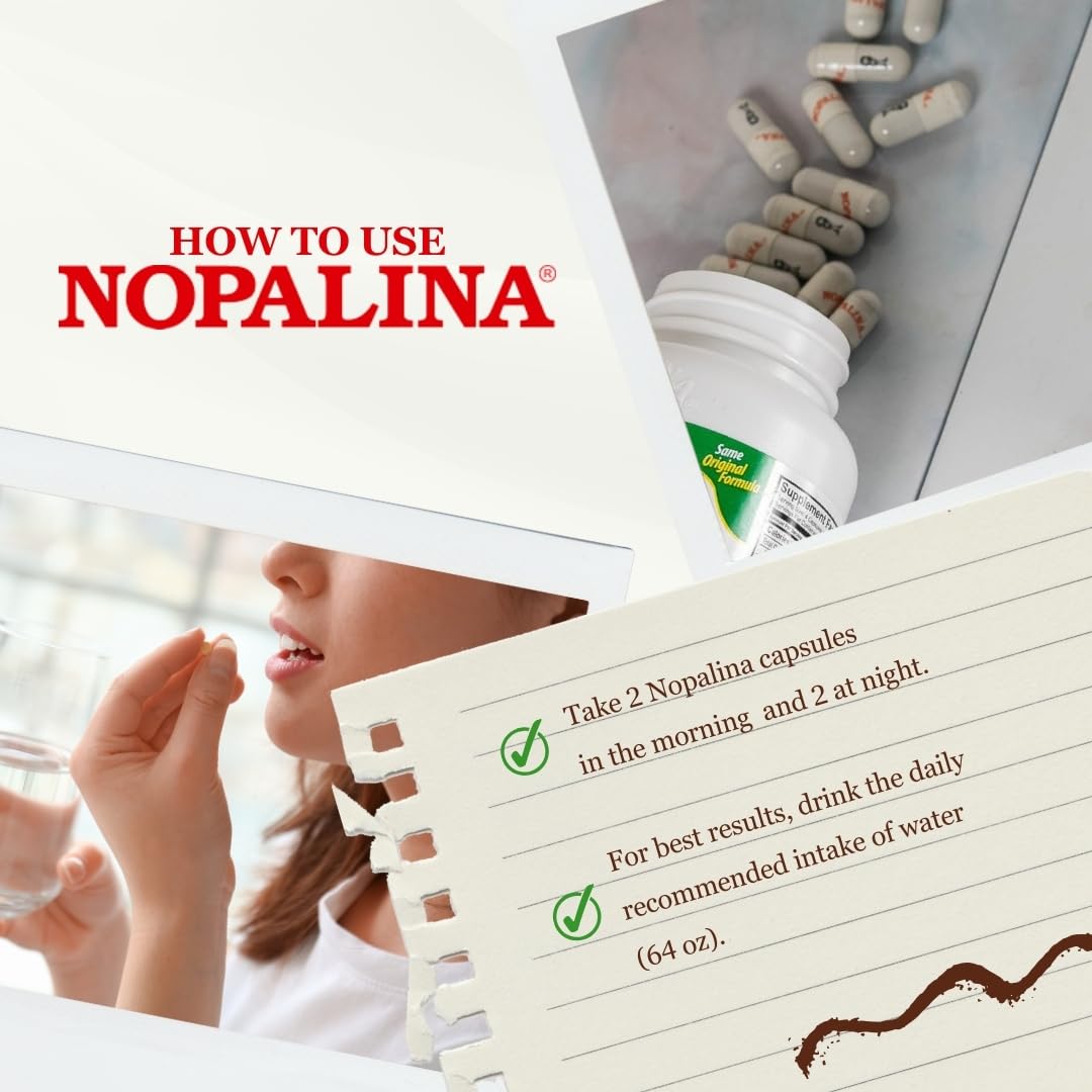 Nopalina Fiber Formula Capsules 120 Count