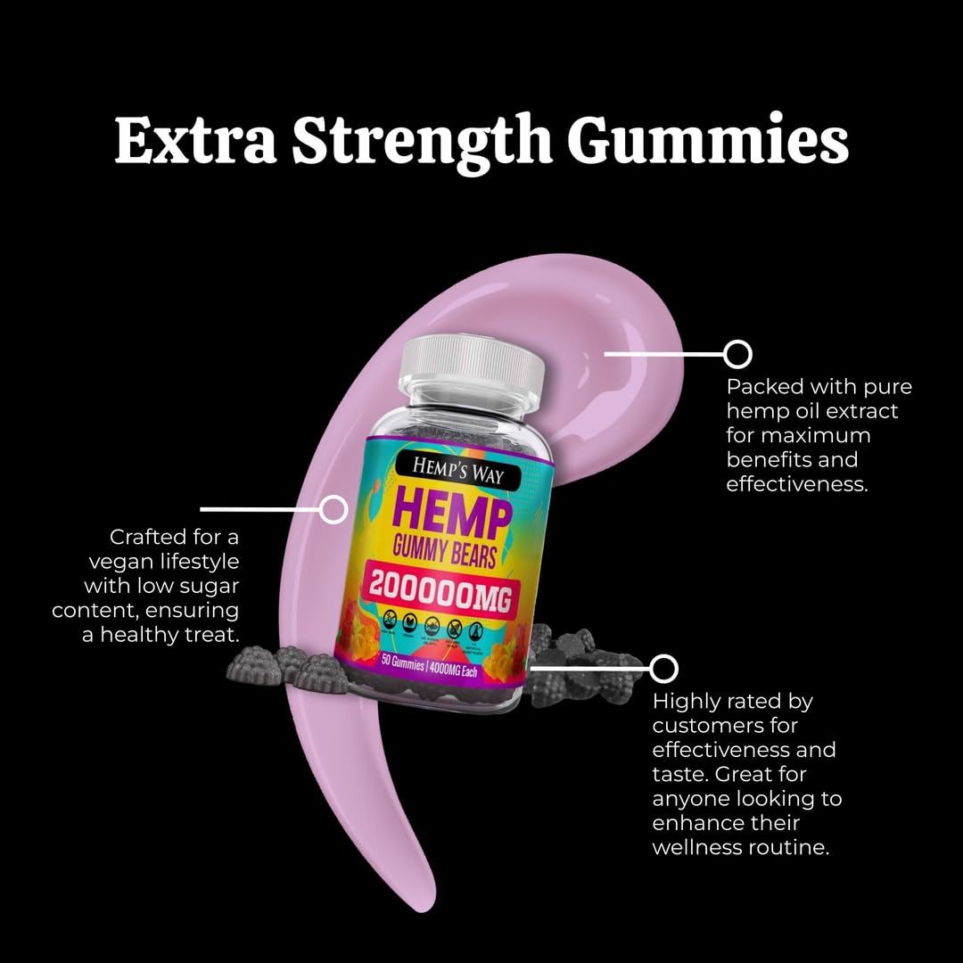 The CBD Project Natural Hemp Gummies Gummy 50 Count