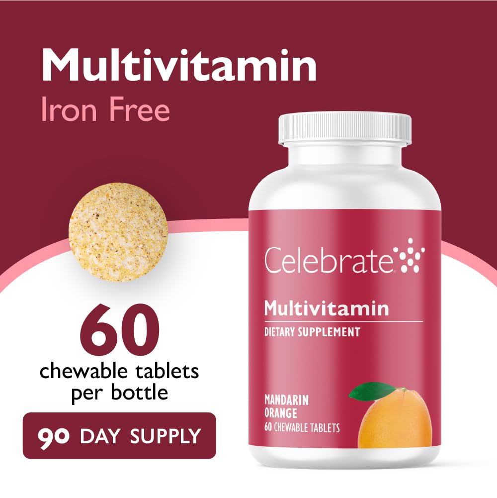 Celebrate Bariatric Supplements Bariatric Multivitamin Chewable Tablet, 180 Tablets