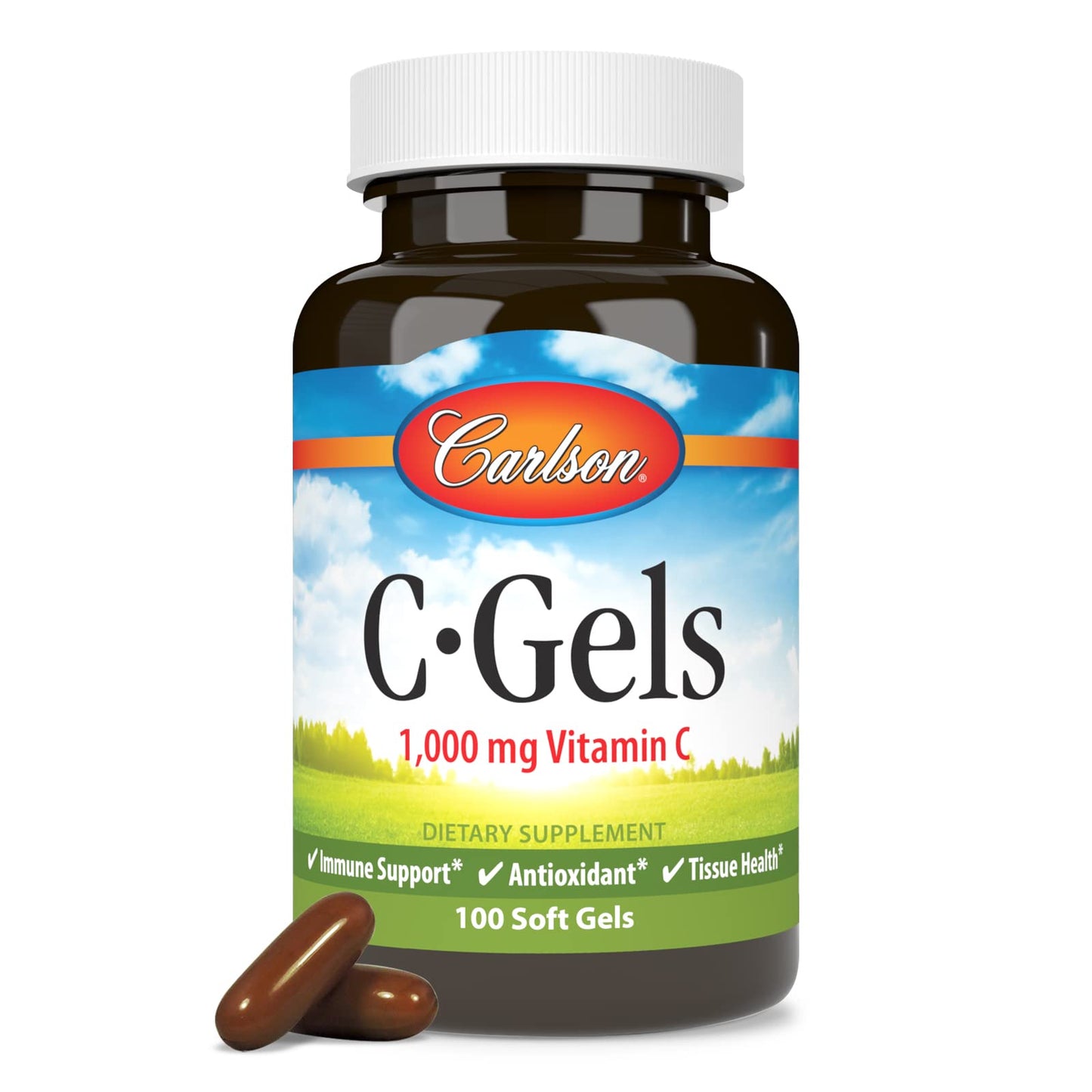 Carlson Vitamin C Softgels 1000mg, 100 Softgels