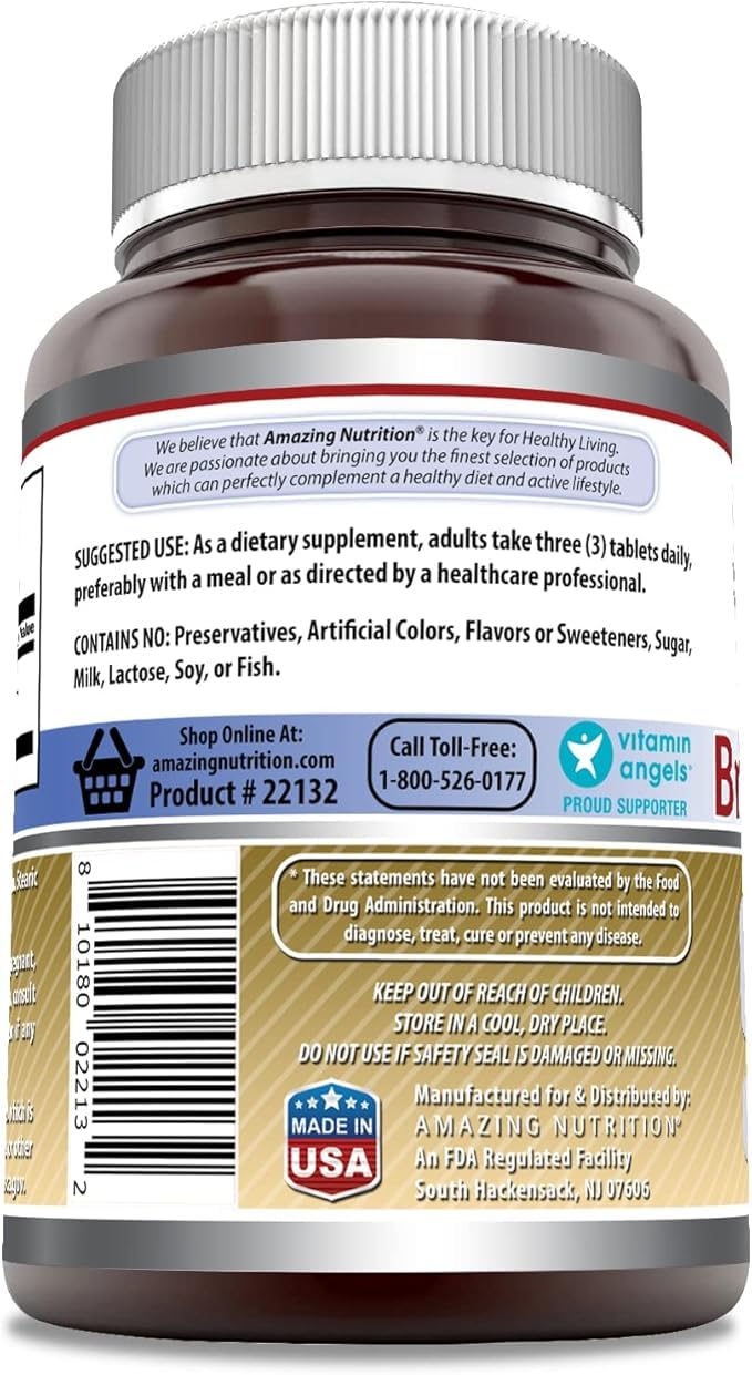 Amazing Nutrition Brewers Yeast Tablet 500mg, 1 Count