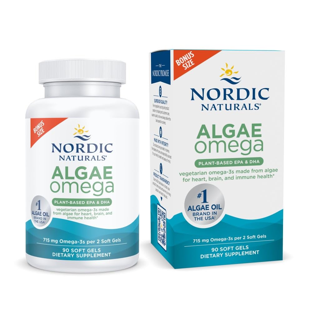 Nordic Naturals Algae Omega Softgels, 90 Count