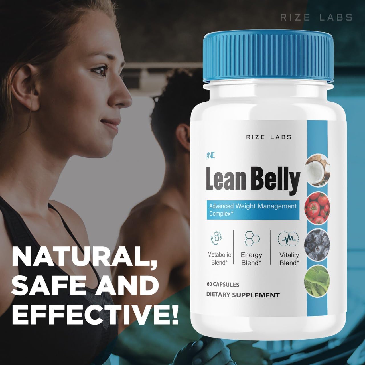 Rize Labs Lean Belly Juice Powder Capsules 120 Capsules