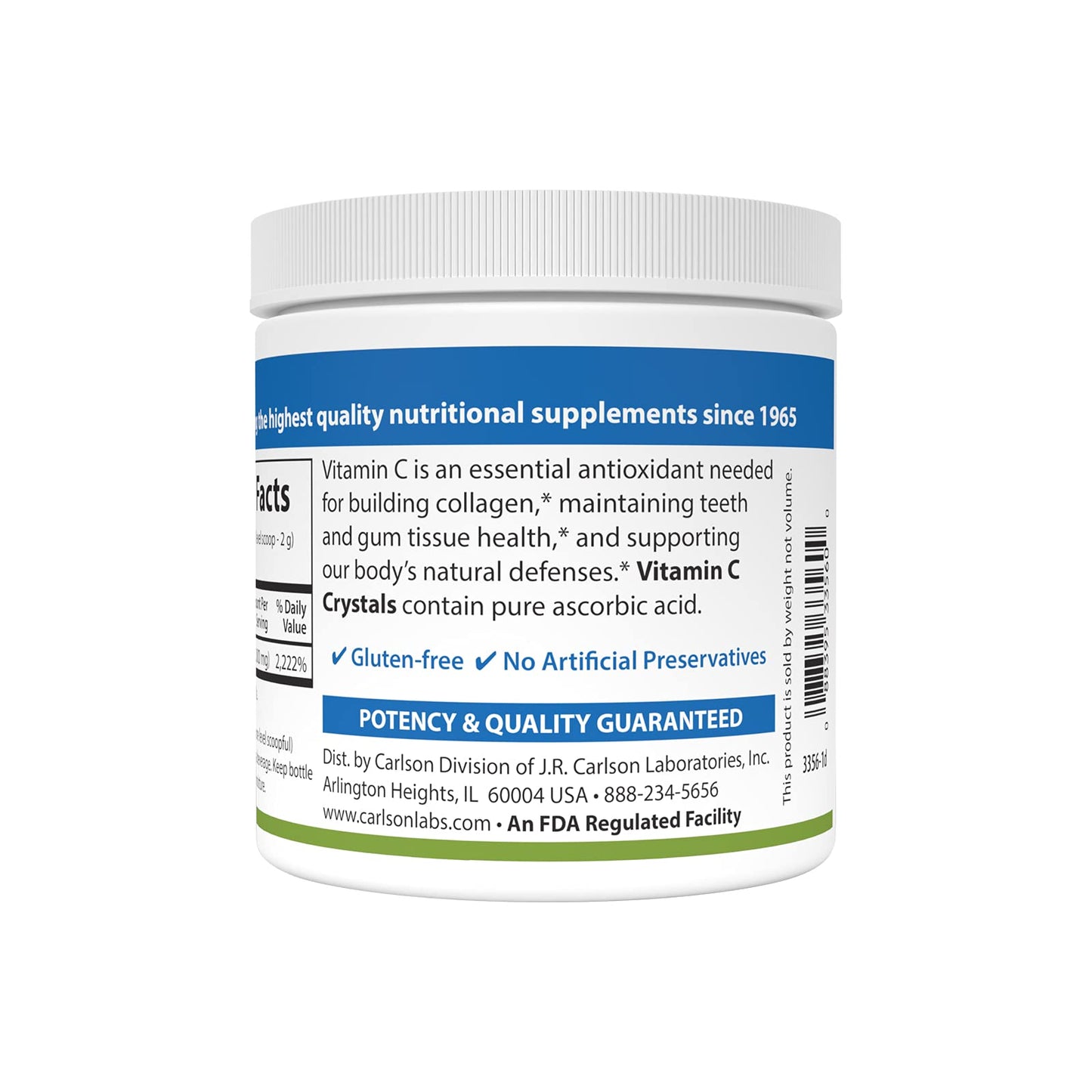Carlson Vitamin C Crystals Powder, 12 oz
