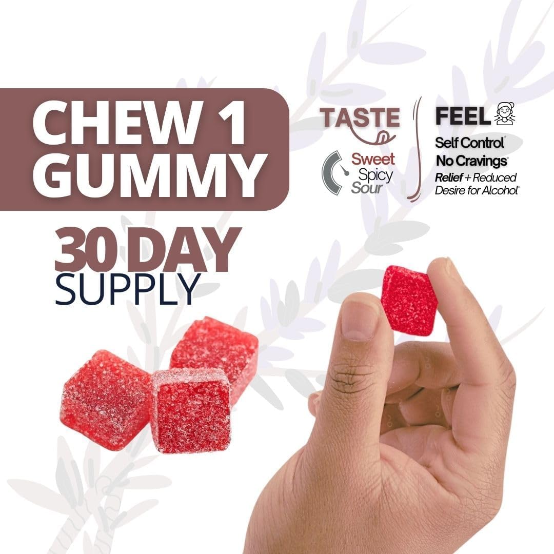 Health Chews Quit Drinking Alcohol Aid Gummy 30 Count