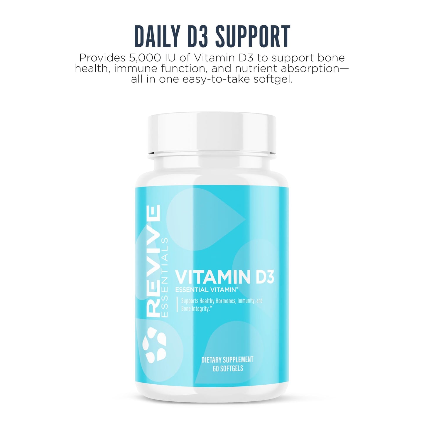 Revive Vitamin D3 Softgels 60 Count