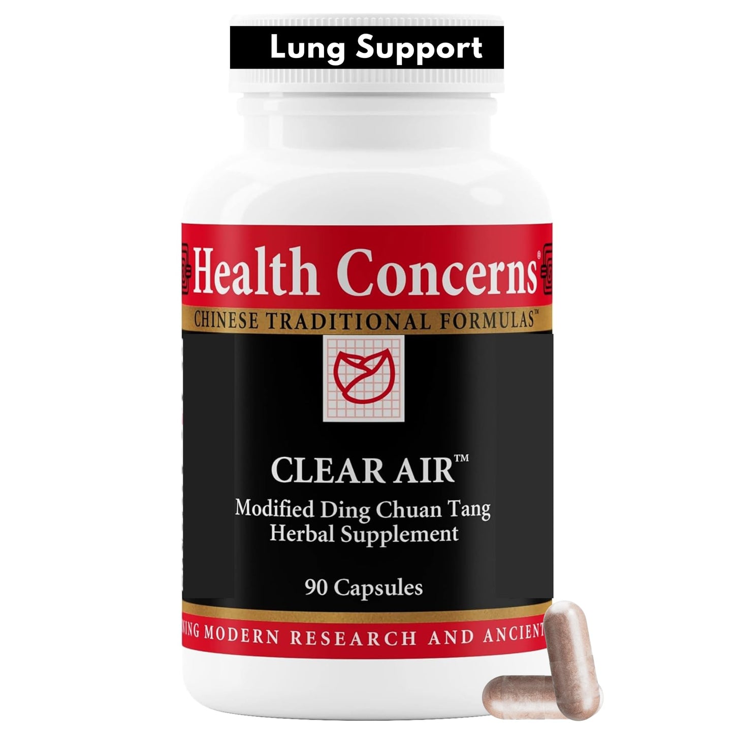 Health Concerns Clear Air Cough & Phlegm Support Supplement, 90 Capsules