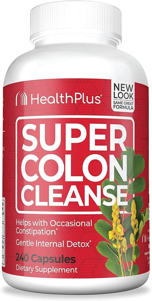 Health Plus SUPR CLEANSE+HRBS&ACIDOPH 240 Capsules