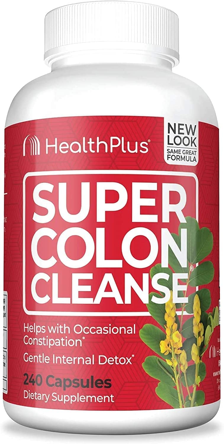 Health Plus Super Colon Cleanse 500 mg, 480 Capsules