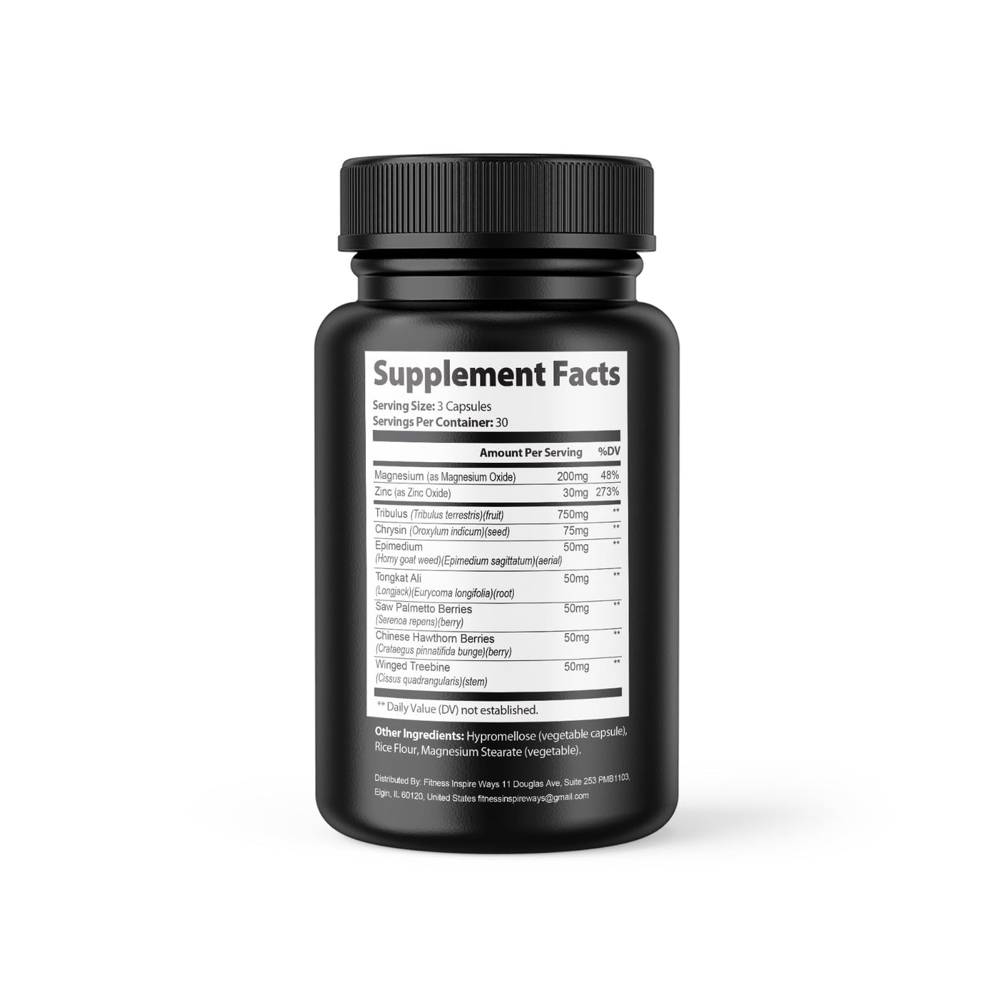 Fitness InspireWays FIWUS Testo Support Capsules, 90 Capsules