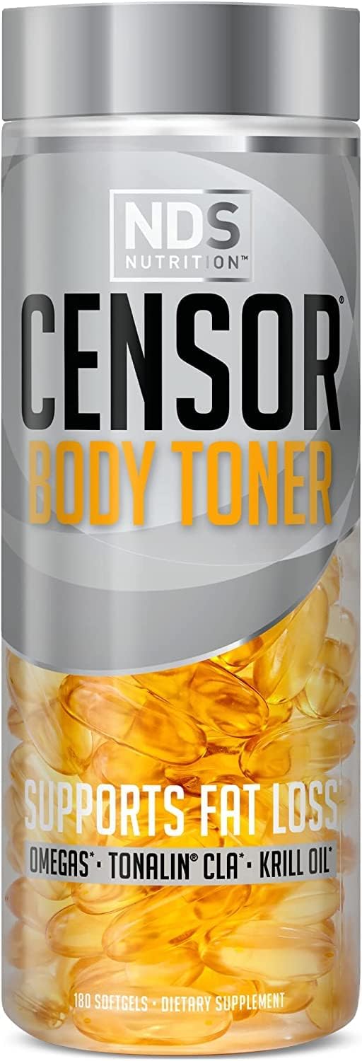 NDS Censor Body Toner CLA Fat Loss Formula Softgels 180