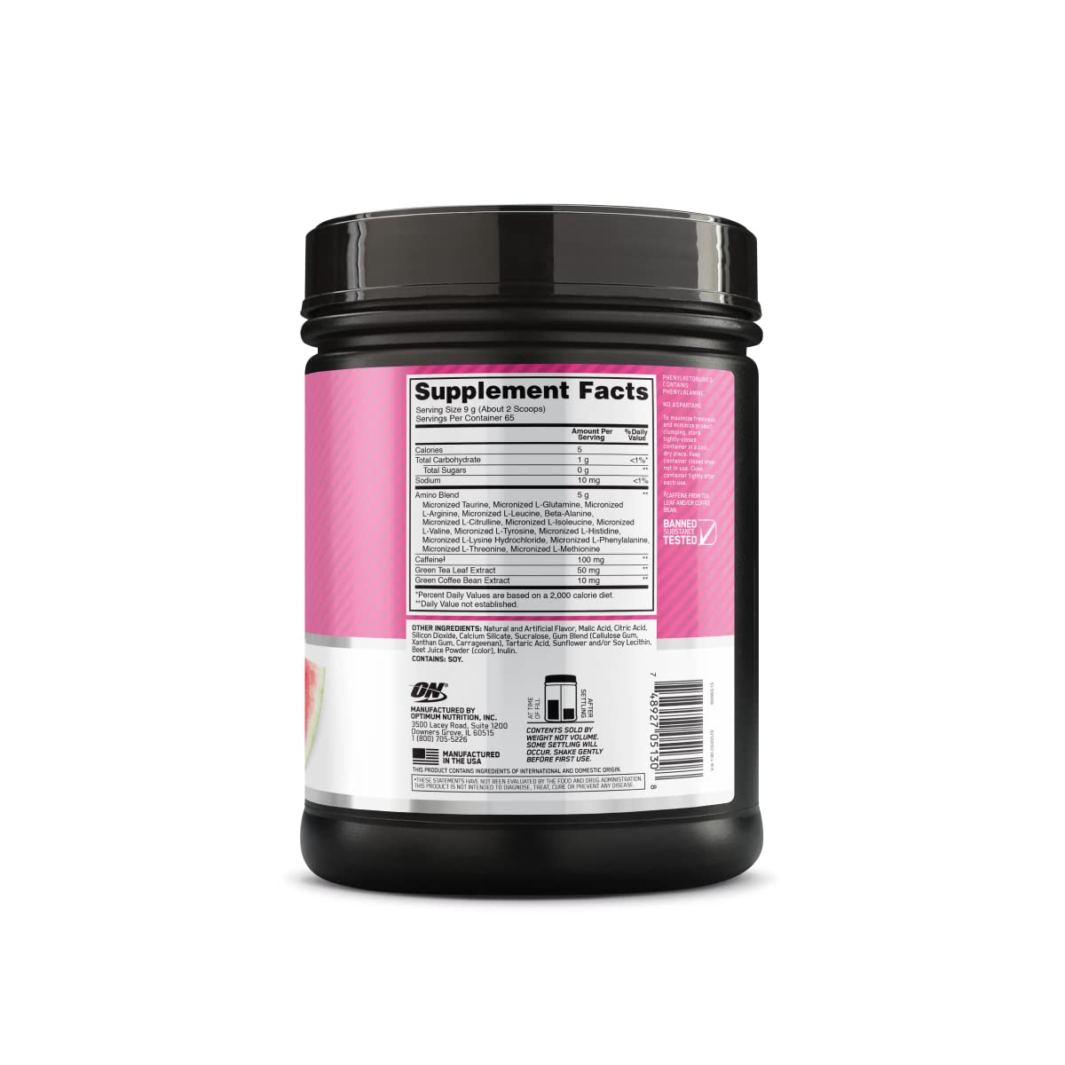 Optimum Nutrition Amino Energy Powder Watermelon 20.6