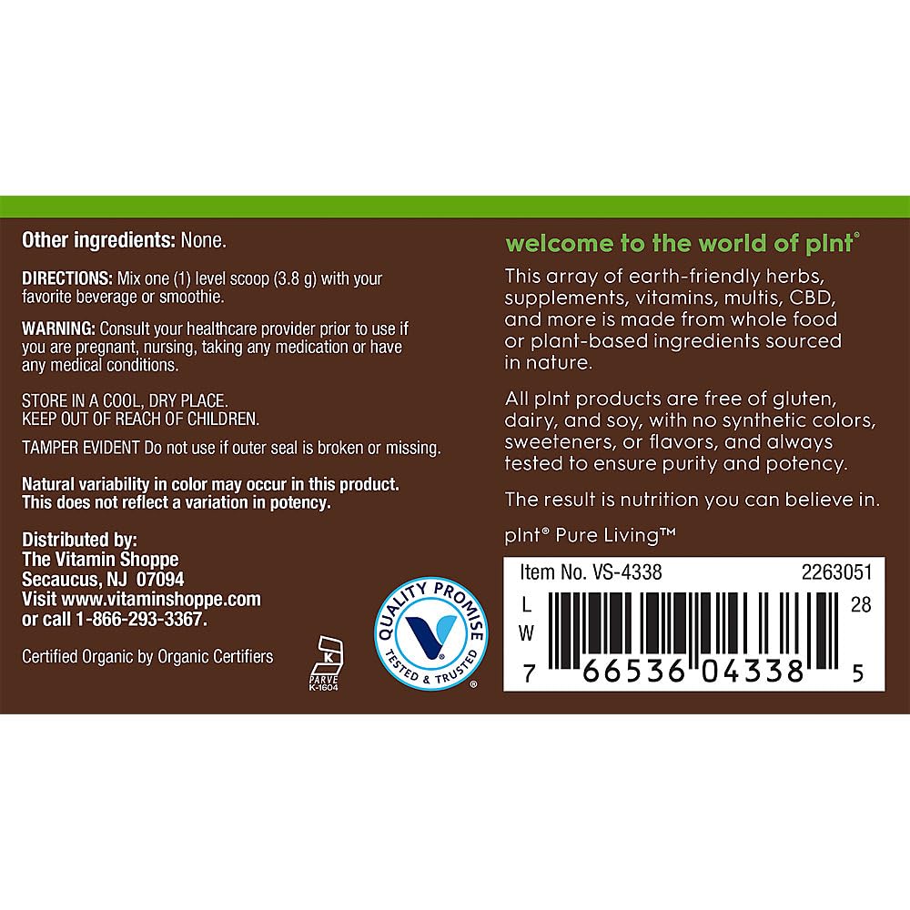 plnt Organic Sea Moss Powder, 4.02 oz
