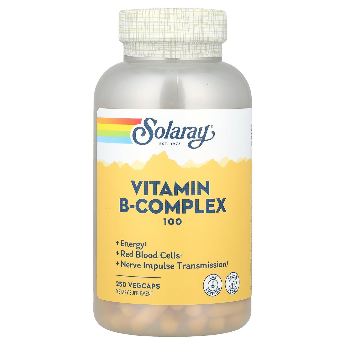 Solaray B Complex Supplement VegCap 250 Count