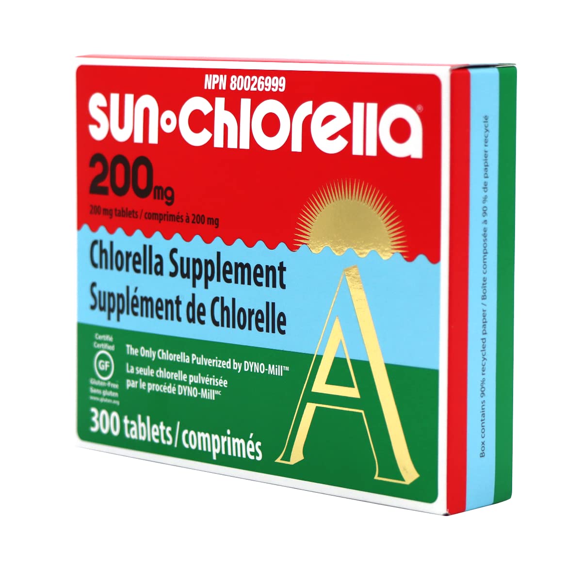 Sun Chlorella USA Chlorella 200 mg Tablets, 300 Tablets per Bottle, Pack of 2