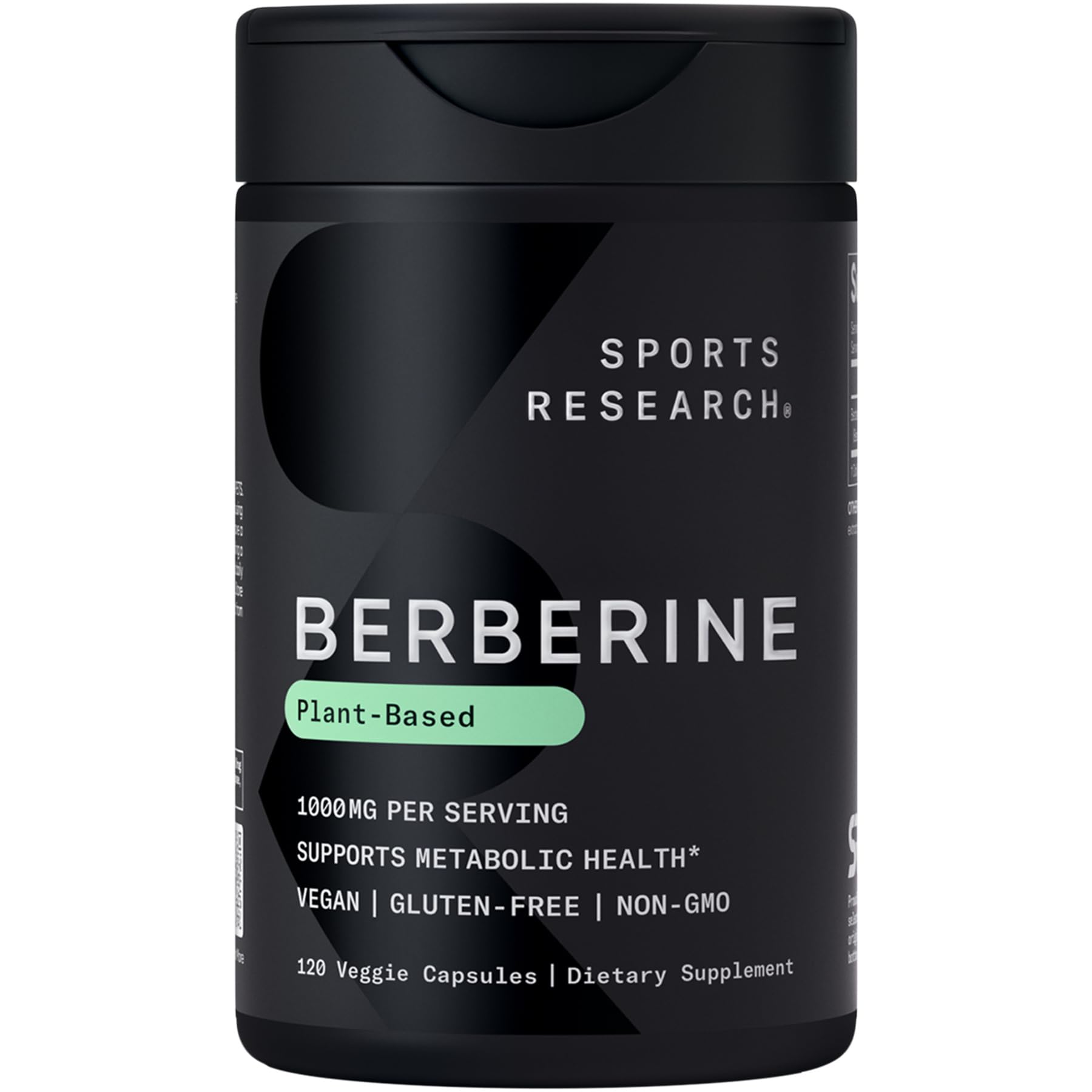 Sports Research Berberine 1000mg 120 Capsules