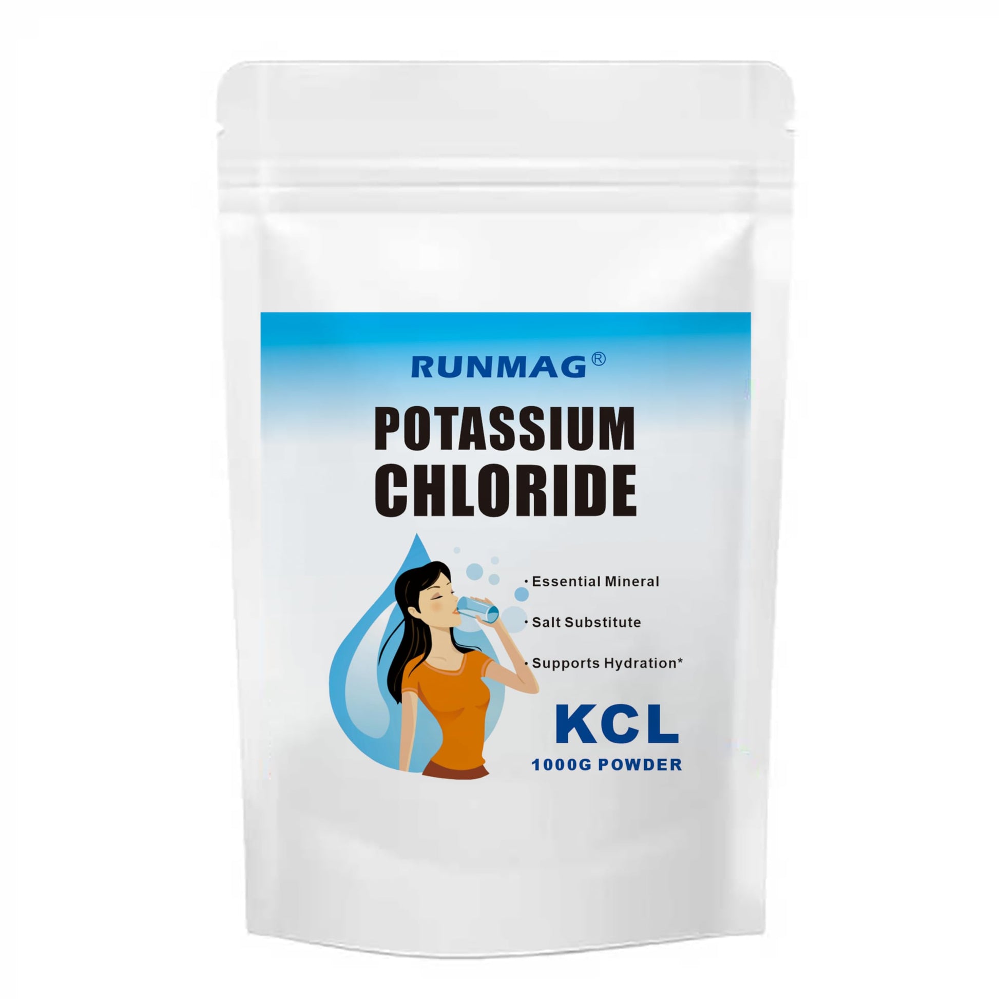 RUNMAG Potassium Chloride Salt Substitute Powder 1kg