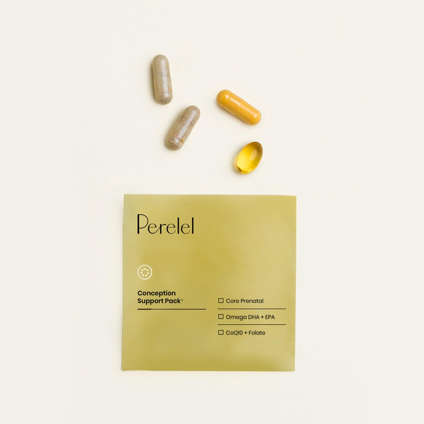 Perelel Conception Fertility Prenatal Vitamins, Folate, CoQ10 & DHA Omega 3 Capsule, 30 Count