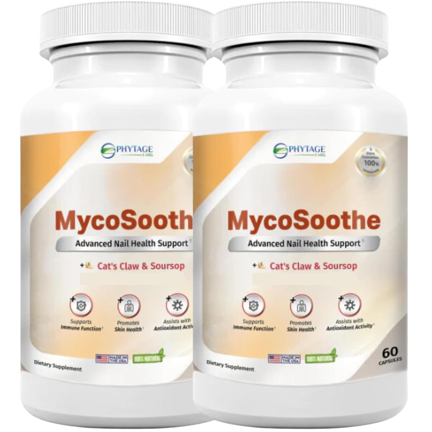 Phytage Labs MycoSoothe Advanced Hair, Skin, Nail & Immunity Support Formula Capsule 60 Count