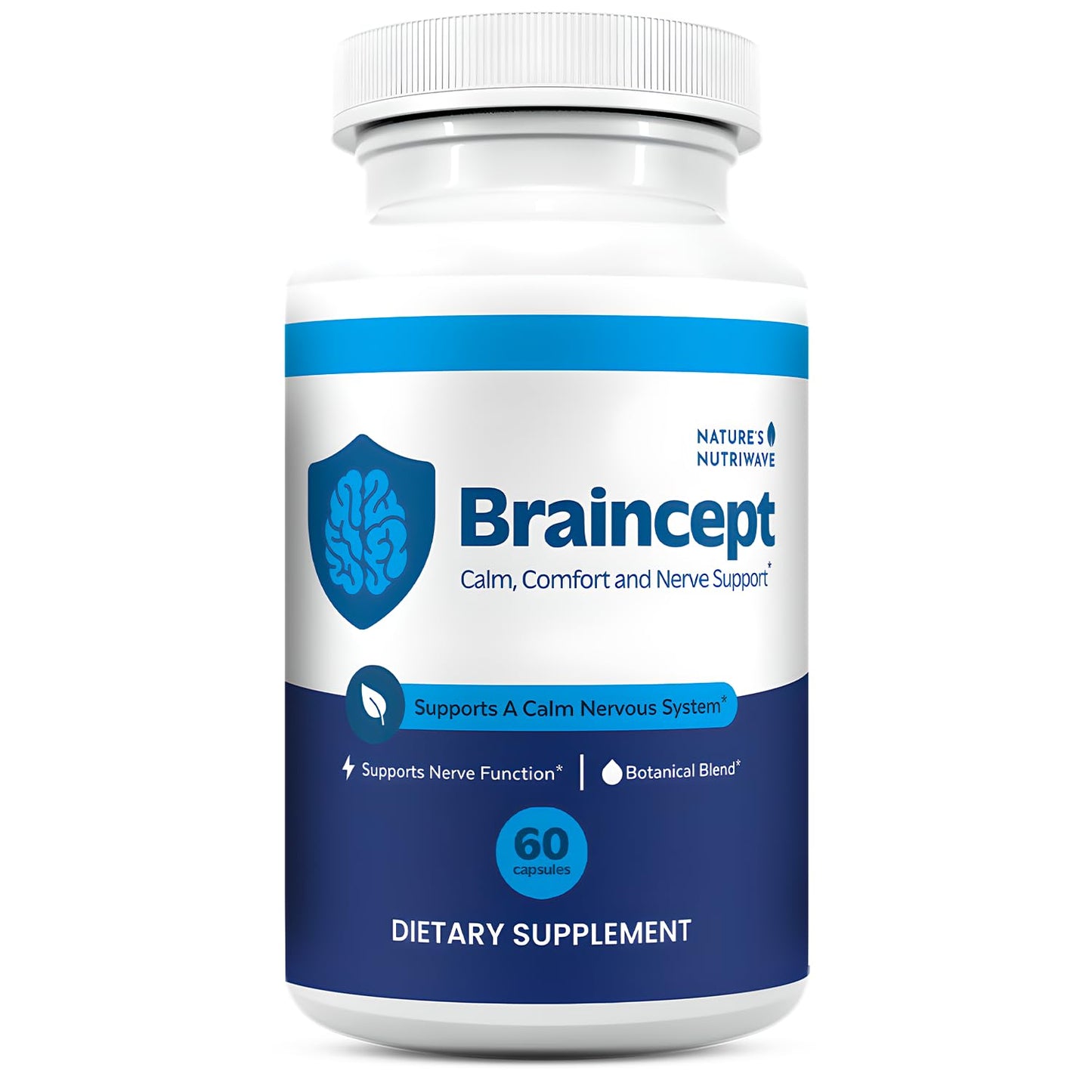 Nature’s NutriWave Braincept Bacopa, Rhodiola & Panax Ginseng Capsule, 60 Count