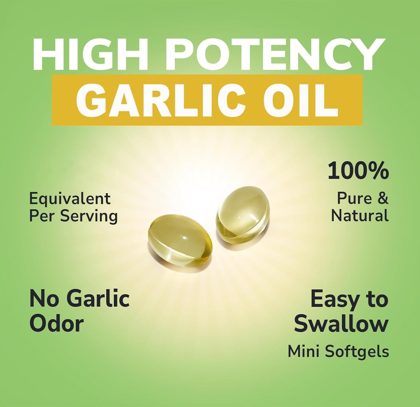RTMGOB Organic Aged Garlic Extract Supplements 180 Softgels