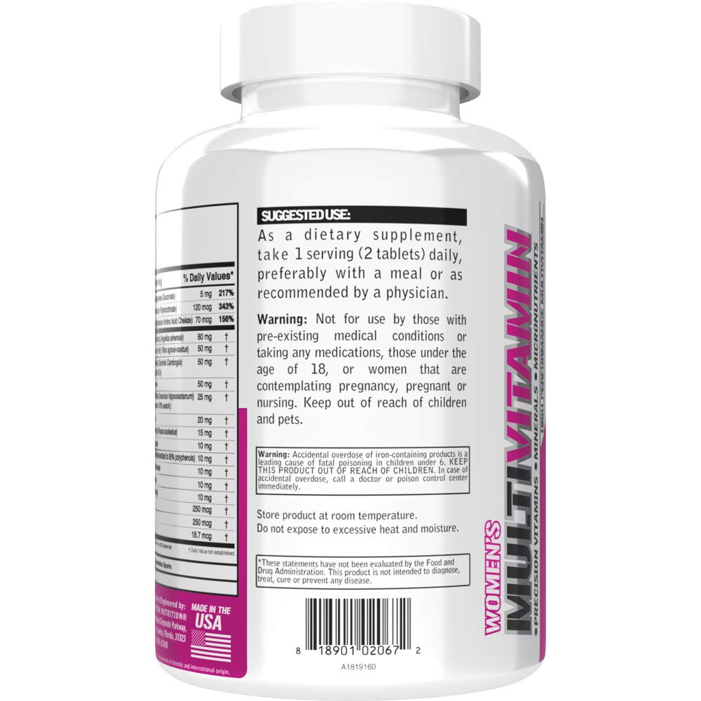 Evlution Women's Multivitamin Tablet, 120-Count