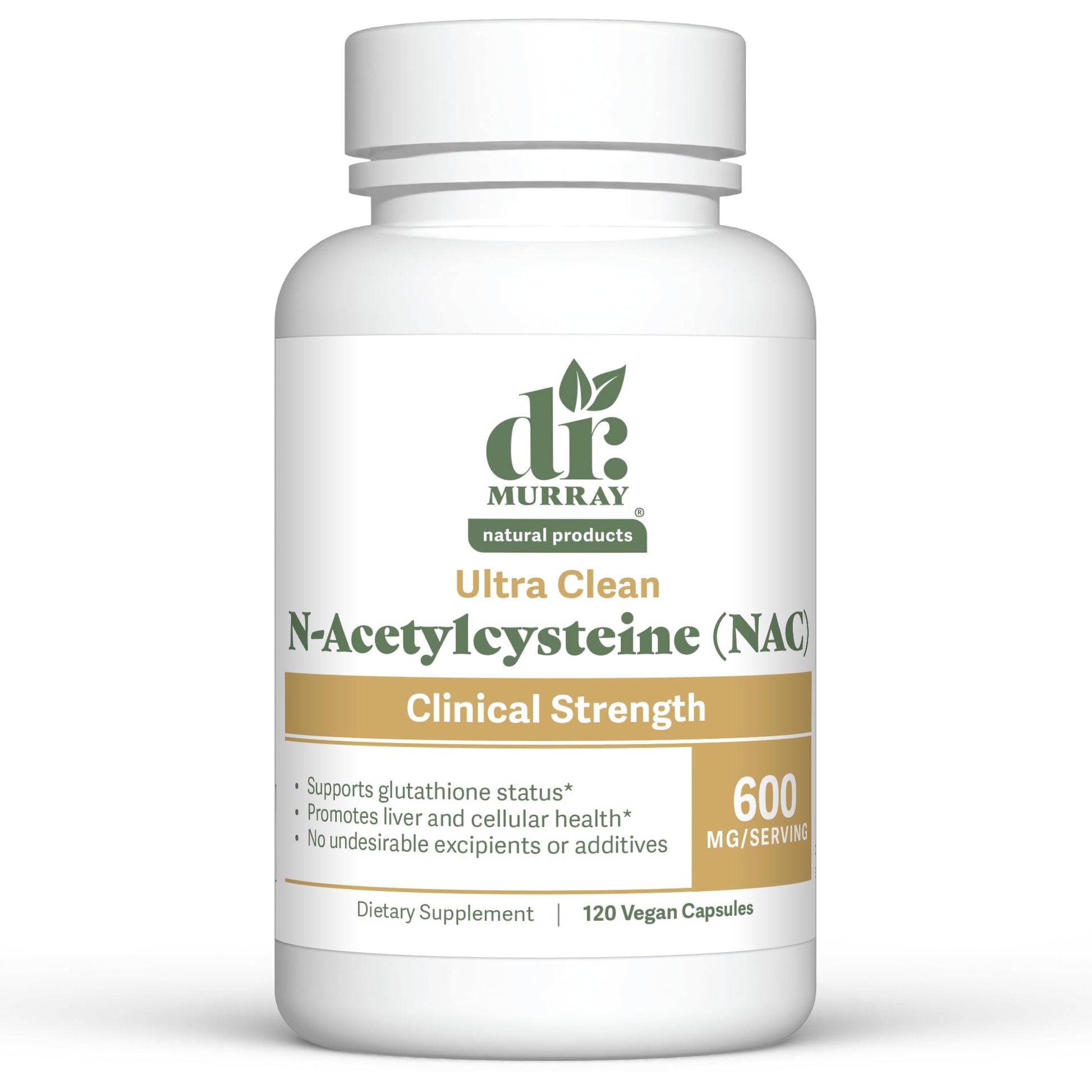 Dr. Murray Natural Products N-Acetylcysteine (NAC) 600 mg Capsules, 120 Count