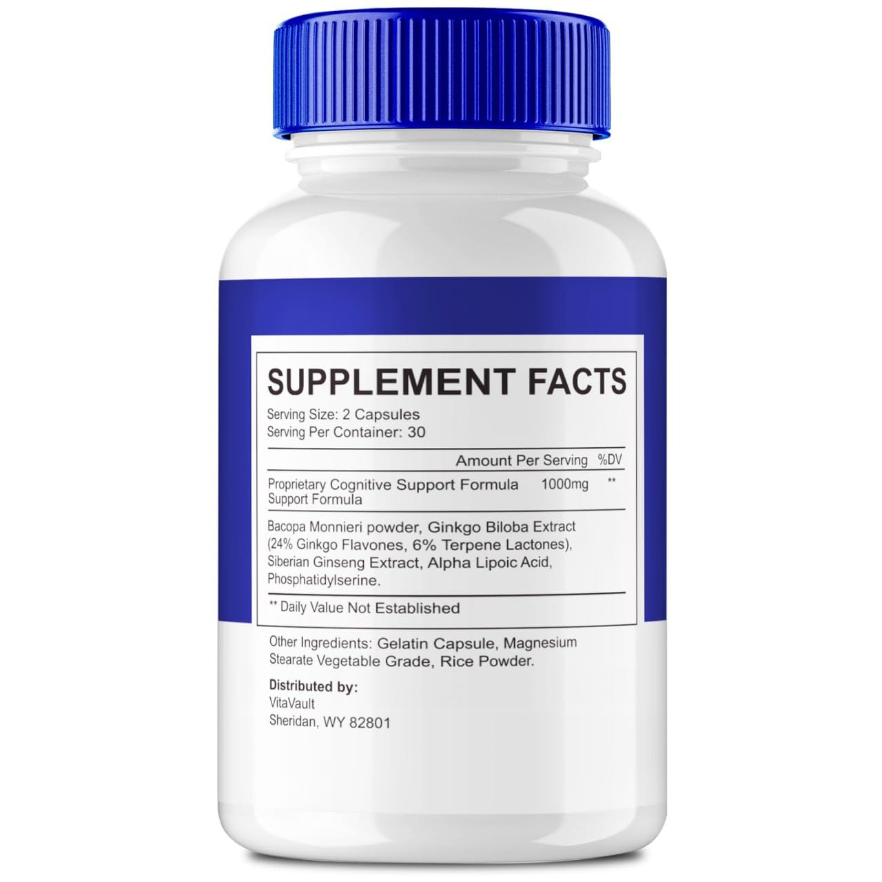 Vitavault Neuro Fortis Pro Brain Supplement 180 Capsules