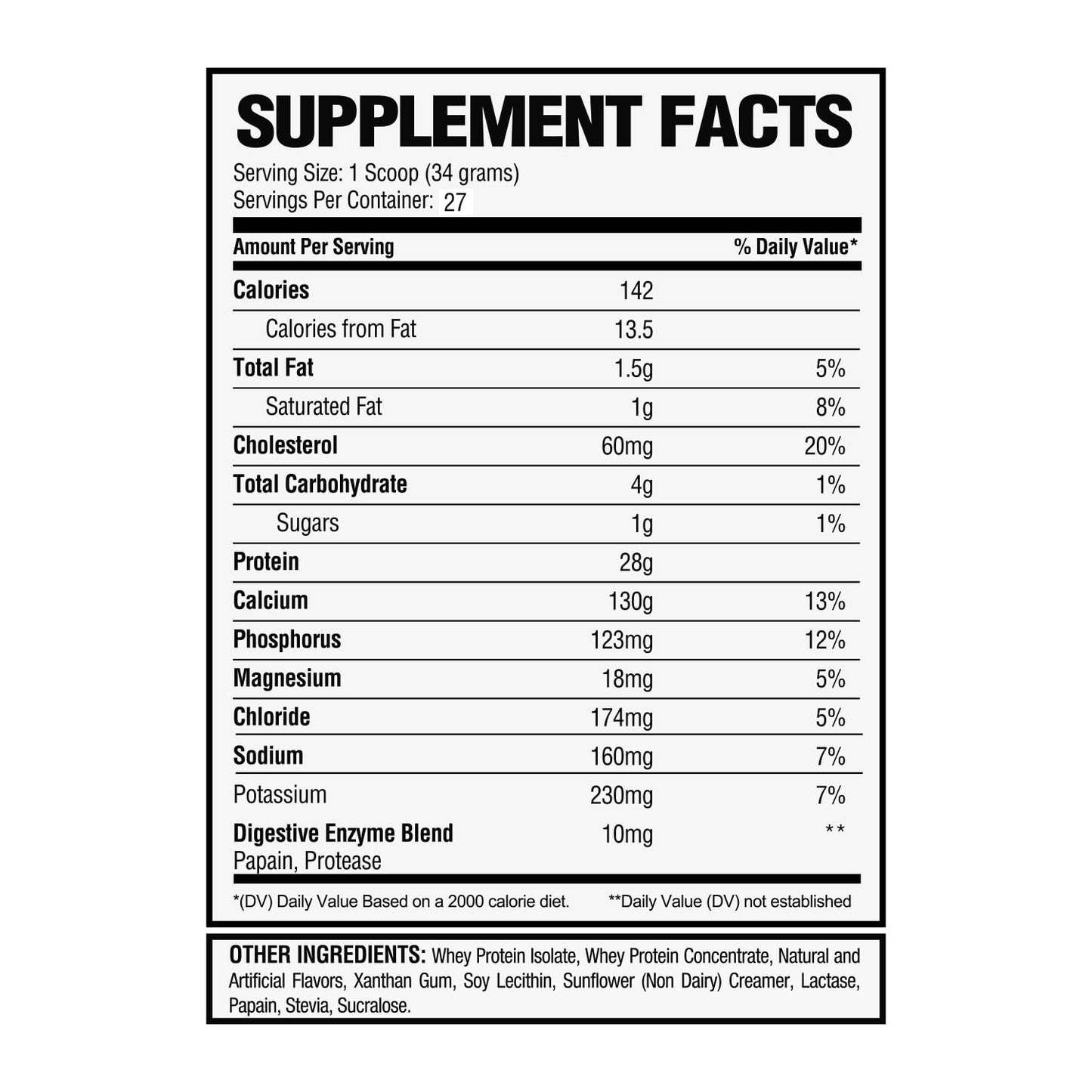 Alpha Nutrition Labs Whey Isolate Protein Powder Vanilla Flavor, 32 Servings