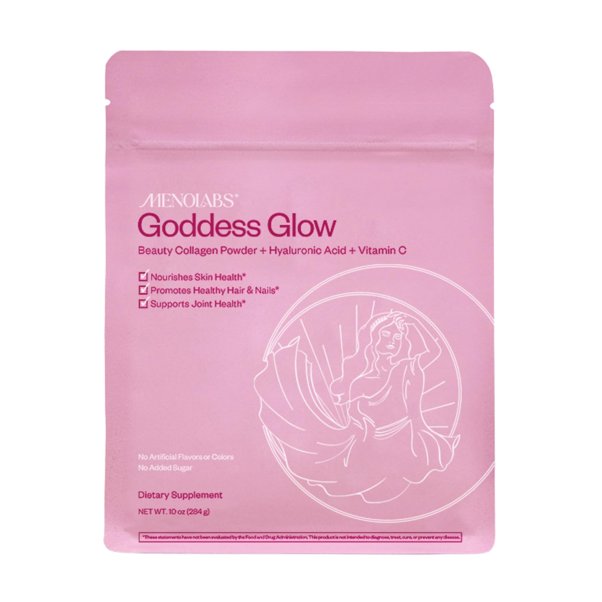 MENOLABS Goddess Glow Collagen Peptides Powder (Type I, III), 10