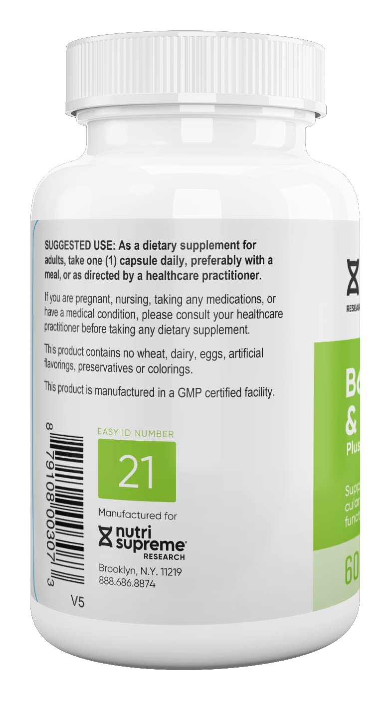 NUTRI-SUPREME RESEARCH Folate with B6 and B12 Capsule, 60 Count