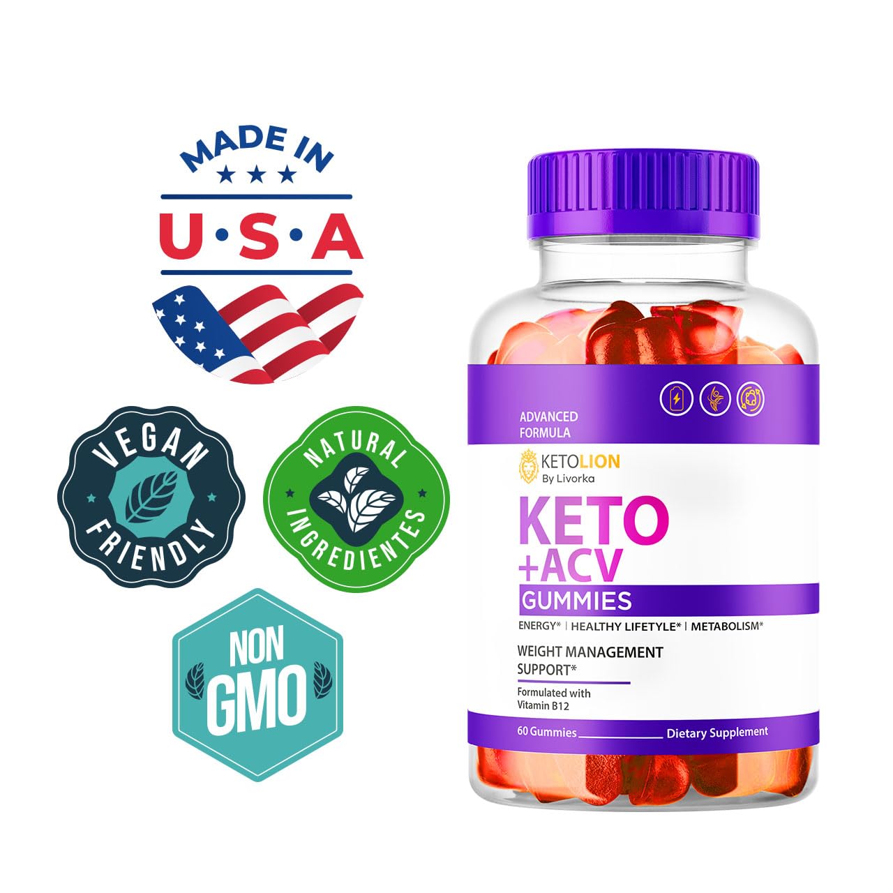 LIVORKA Ketolion Gummies 180