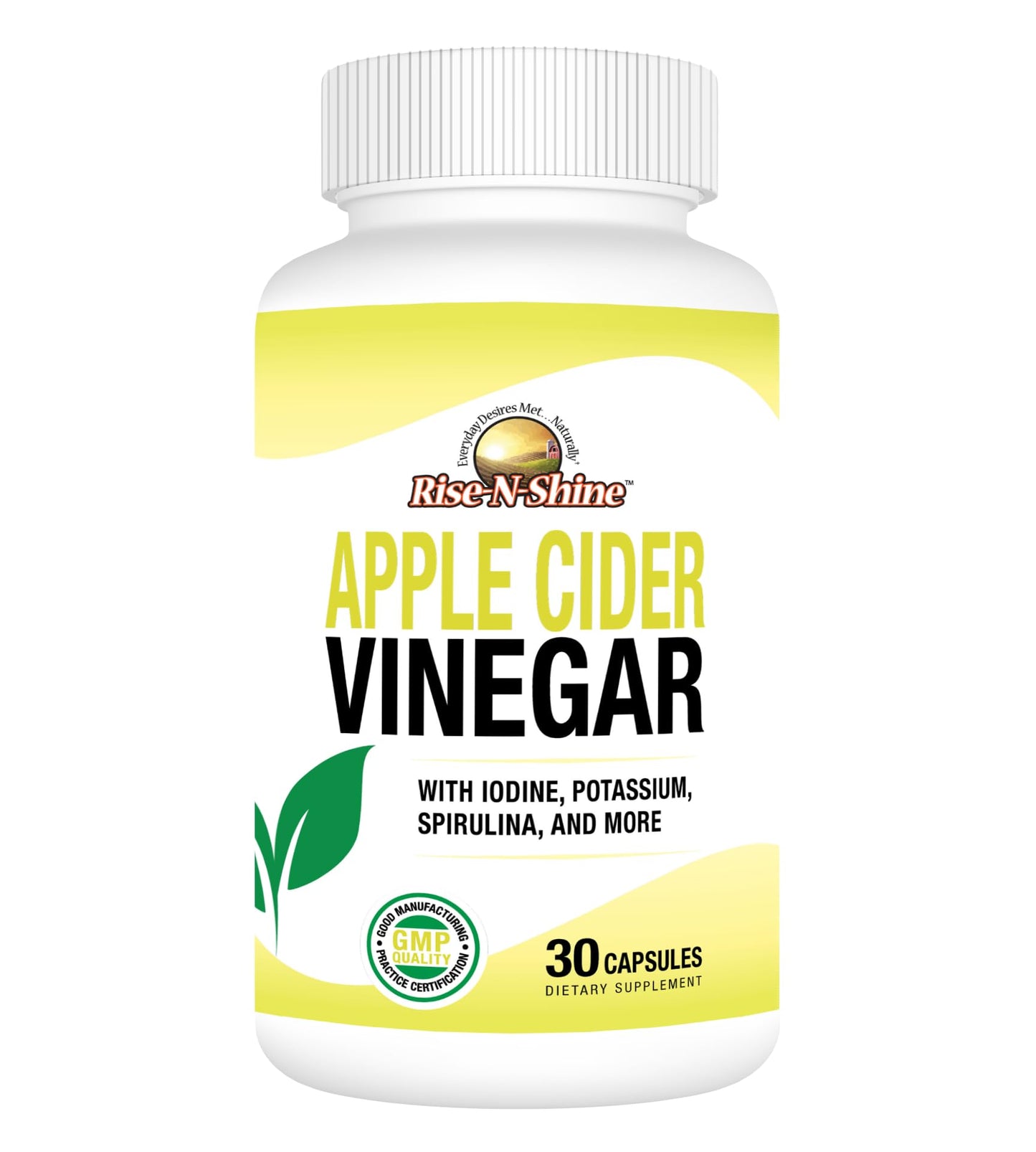Rise-N-Shine Apple Cider Vinegar Capsules 30 Count