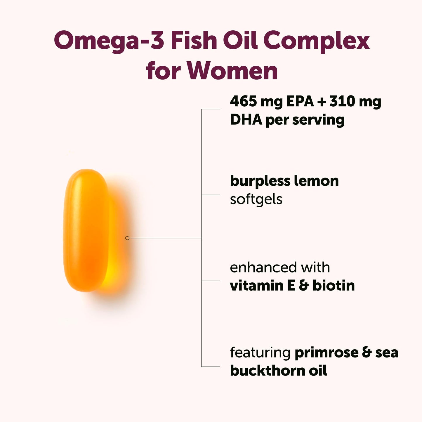 Micro Ingredients Omega-3 Fish Oil Complex for Women Softgels, 240