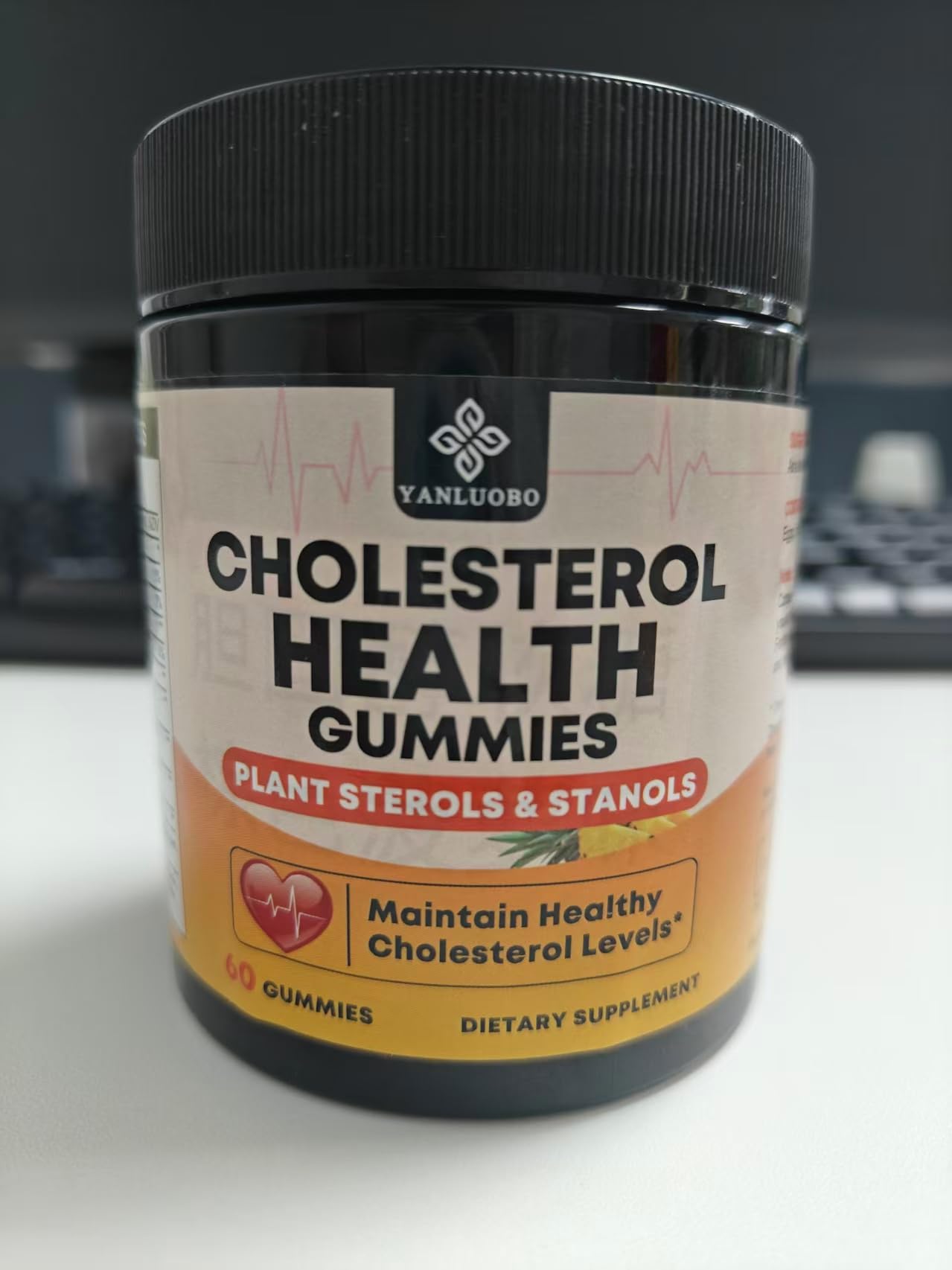 YANLUOBO Cholesterol Supplements Gummies 120 Count